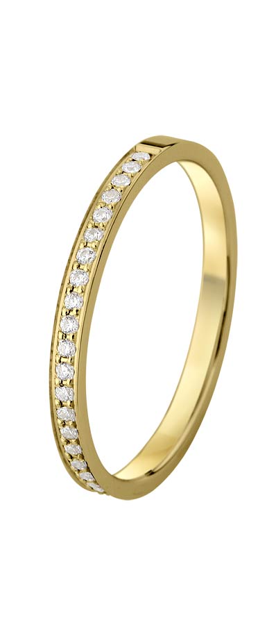 533687-5100-001 | Memoirering Köln 533687 585 Gelbgold, Brillant 0,185 ct H-SI100% Made in Germany   1.630.- EUR   