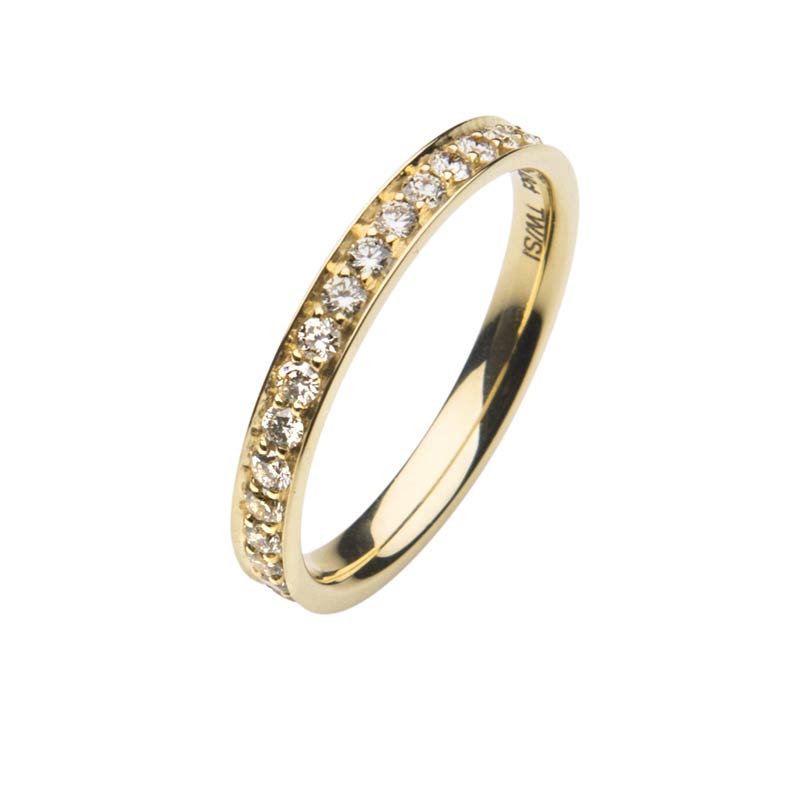 533689-5100-001 | Memoirering Köln 533689 585 Gelbgold, Brillant 0,460 ct H-SI100% Made in Germany   1.835.- EUR   