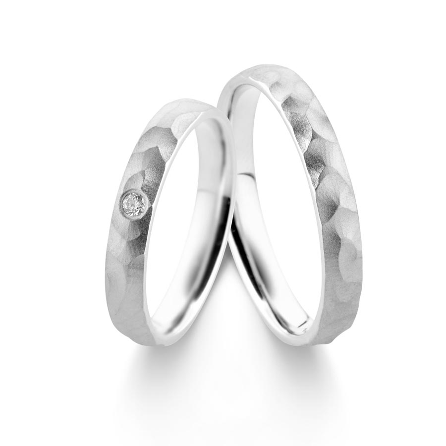 Trauringe / Eheringe 375 Weißgold 517468-35