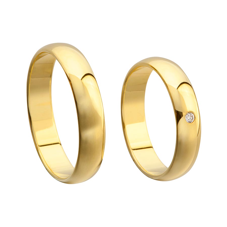 Trauringe / Eheringe 333 Gelbgold 511056-45