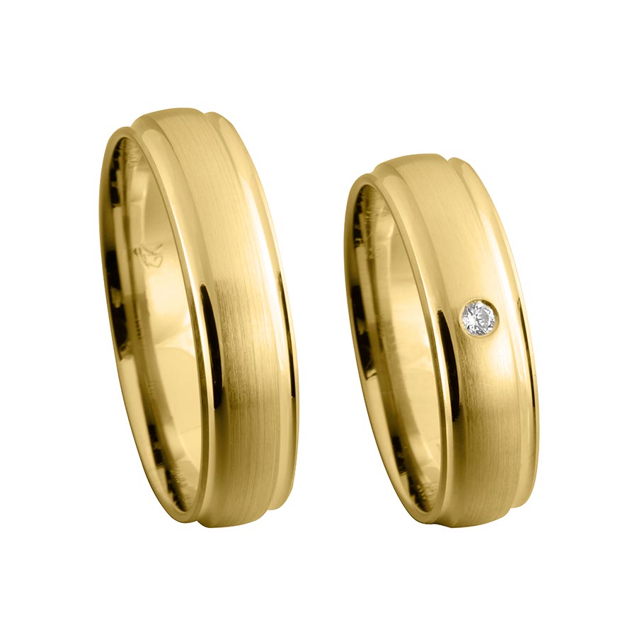 Trauringe / Eheringe 333 Gelbgold 517327-55
