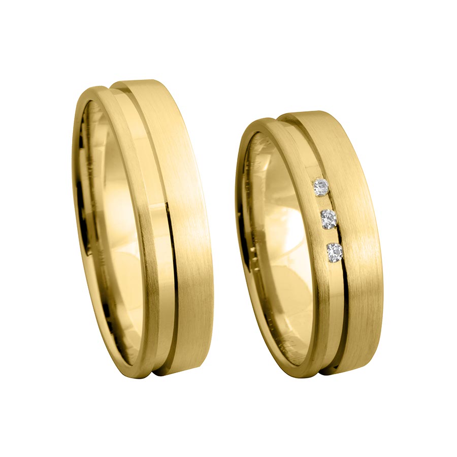 Trauringe / Eheringe 333 Gelbgold 517341-55